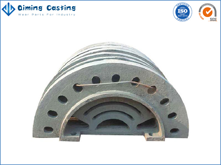 Roll mill liners by Qiming Casting