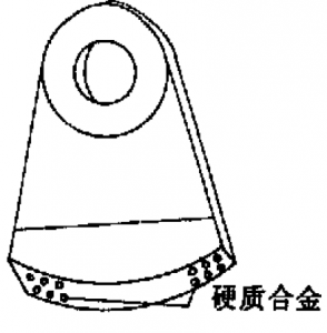 Fig. 5 TIC inserts hammer