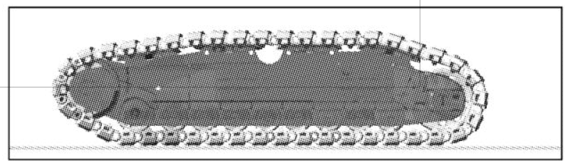 Figure 3. Simulation model of walking conditions