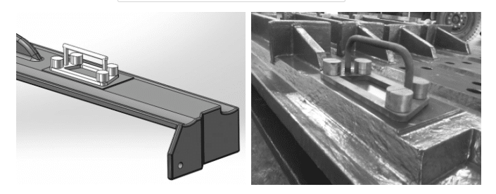 Inspection tool inspection hole distance test